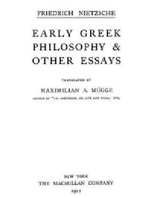 [Gutenberg 51548] • Early Greek Philosophy & Other Essays / Collected Works, Volume Two